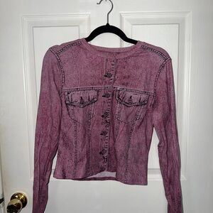 Guess Women's Mauve Long Sleeve Top